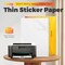 100 Sheets Glossy Waterproof Sticker Paper For Inkjet Printer Dries Quickly